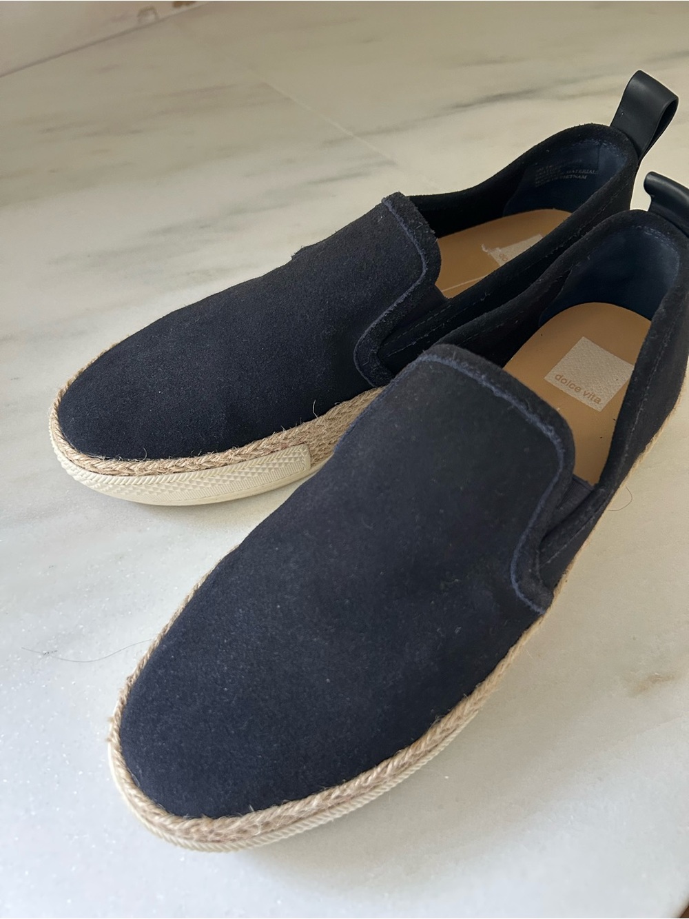 Dolce Vita Black Suede Espadrille Sneaker -9M